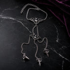 Gothic Bat Hand Chain Bracelet