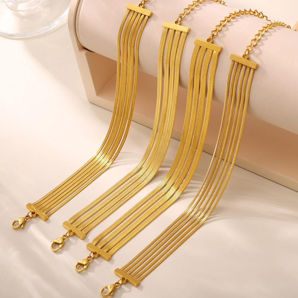 Multi-Layer Snake Chain Bracelet