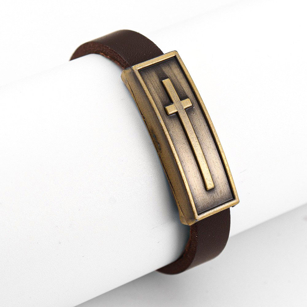 Men's Vintage Cross Bracelet