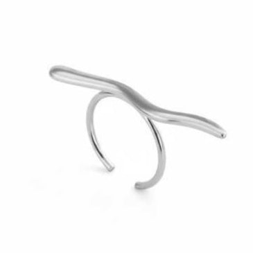 Sculpted Wave Open Ring