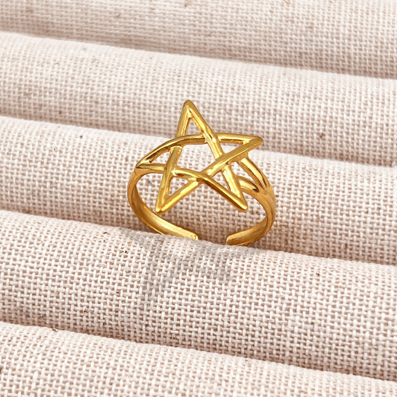 Gold-Tone Adjustable Open Ring