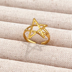 Gold-Tone Adjustable Open Ring