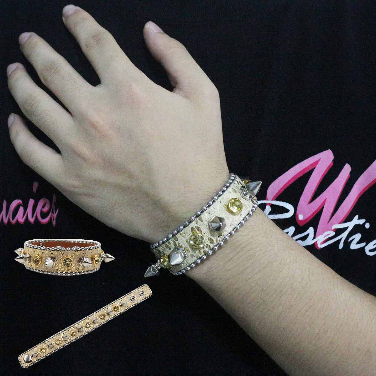 Punk Spiked Stud Bracelet