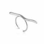 Sculpted Wave Open Ring