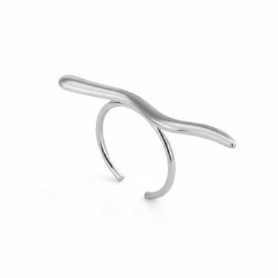 Sculpted Wave Open Ring