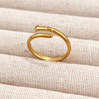 Gold-Tone Adjustable Open Ring