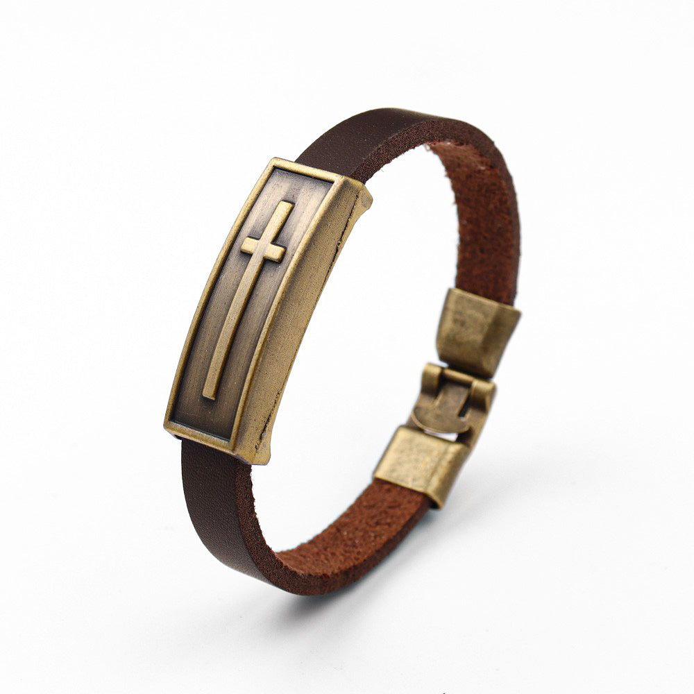 Men's Vintage Cross Bracelet