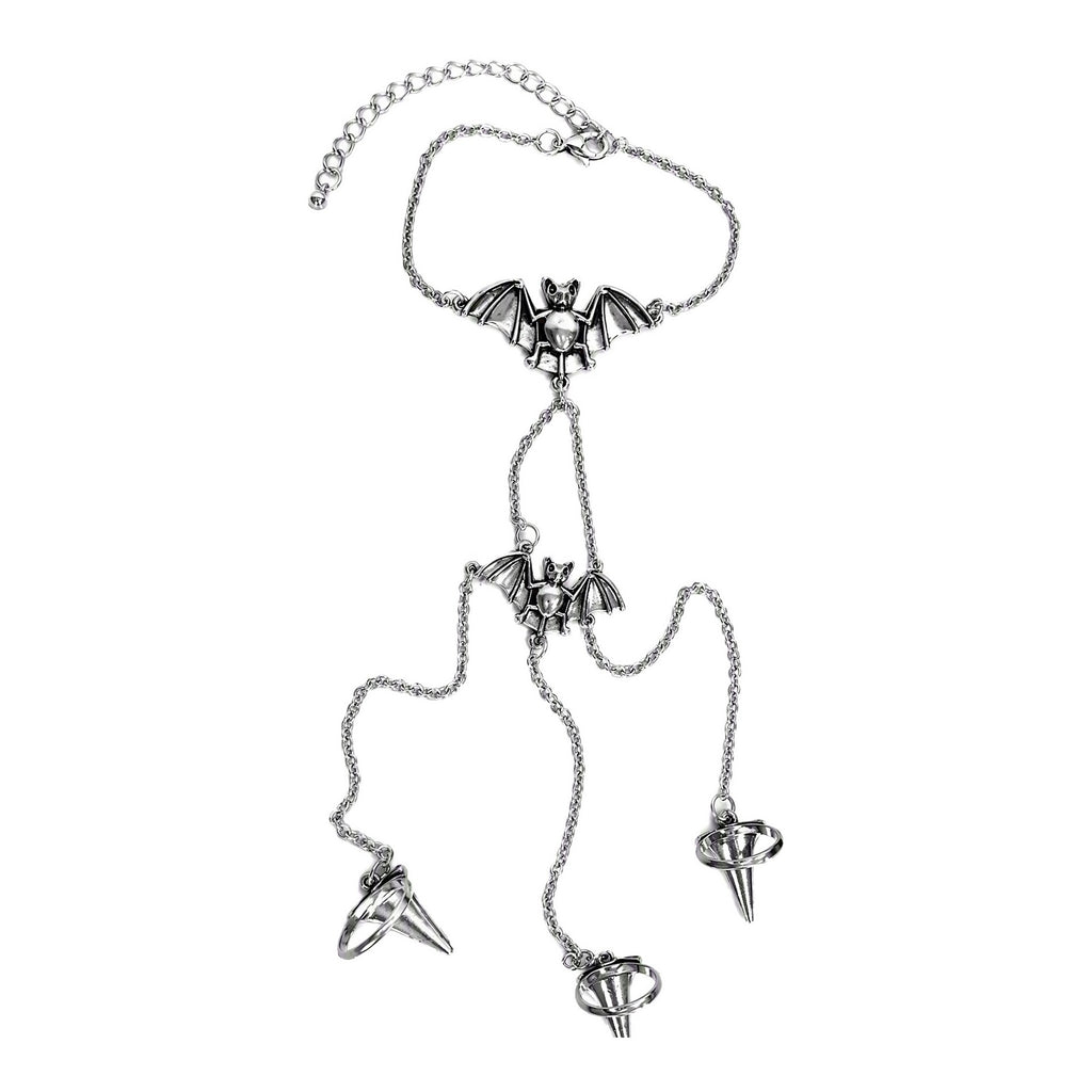 Gothic Bat Hand Chain Bracelet