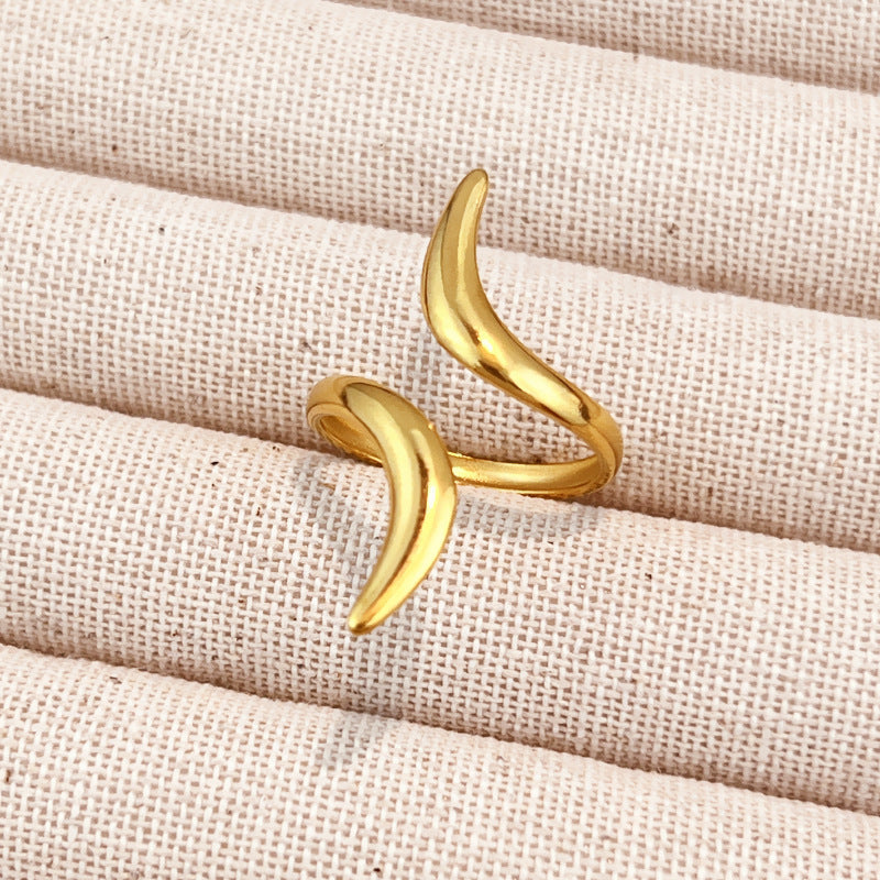 Gold-Tone Adjustable Open Ring