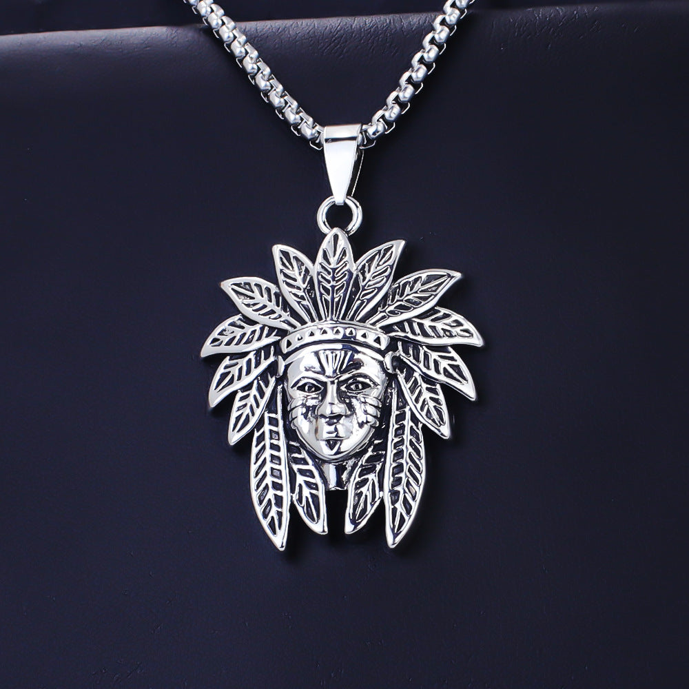 Men's Gothic Pendant Chain Necklace