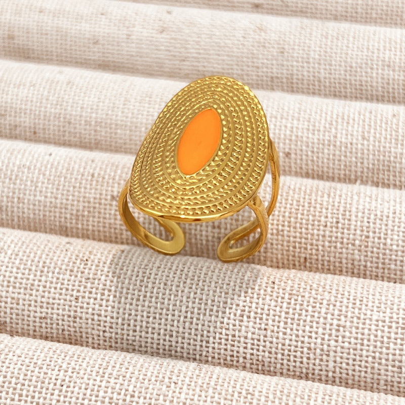 Gold-Tone Adjustable Open Ring