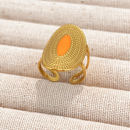 Gold-Tone Adjustable Open Ring