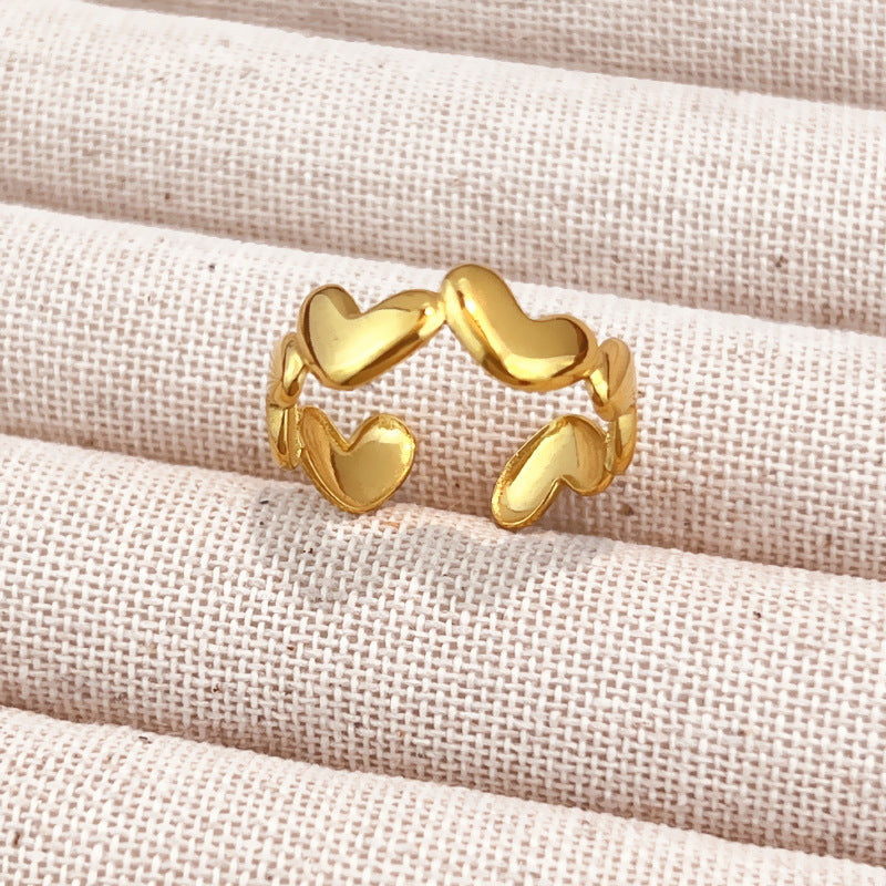 Gold-Tone Adjustable Open Ring