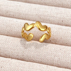 Gold-Tone Adjustable Open Ring