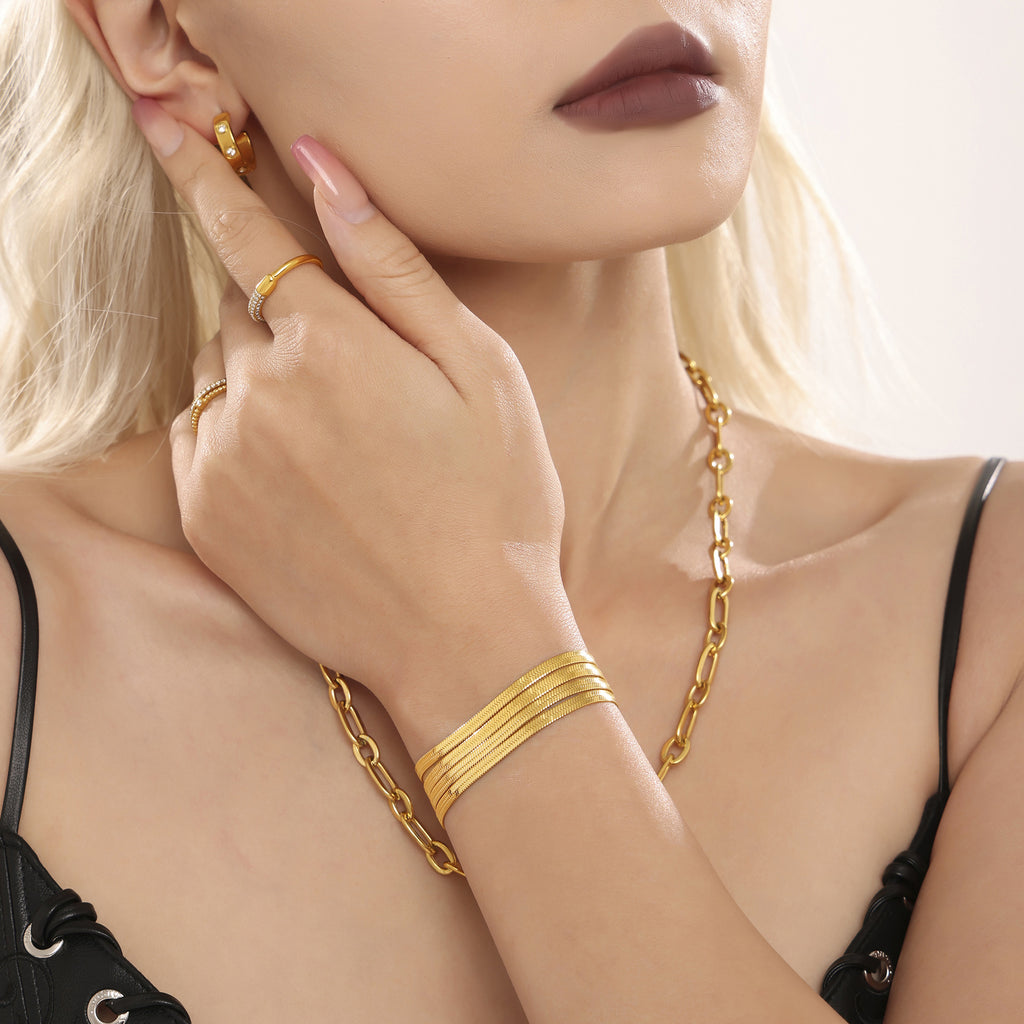 Multi-Layer Snake Chain Bracelet