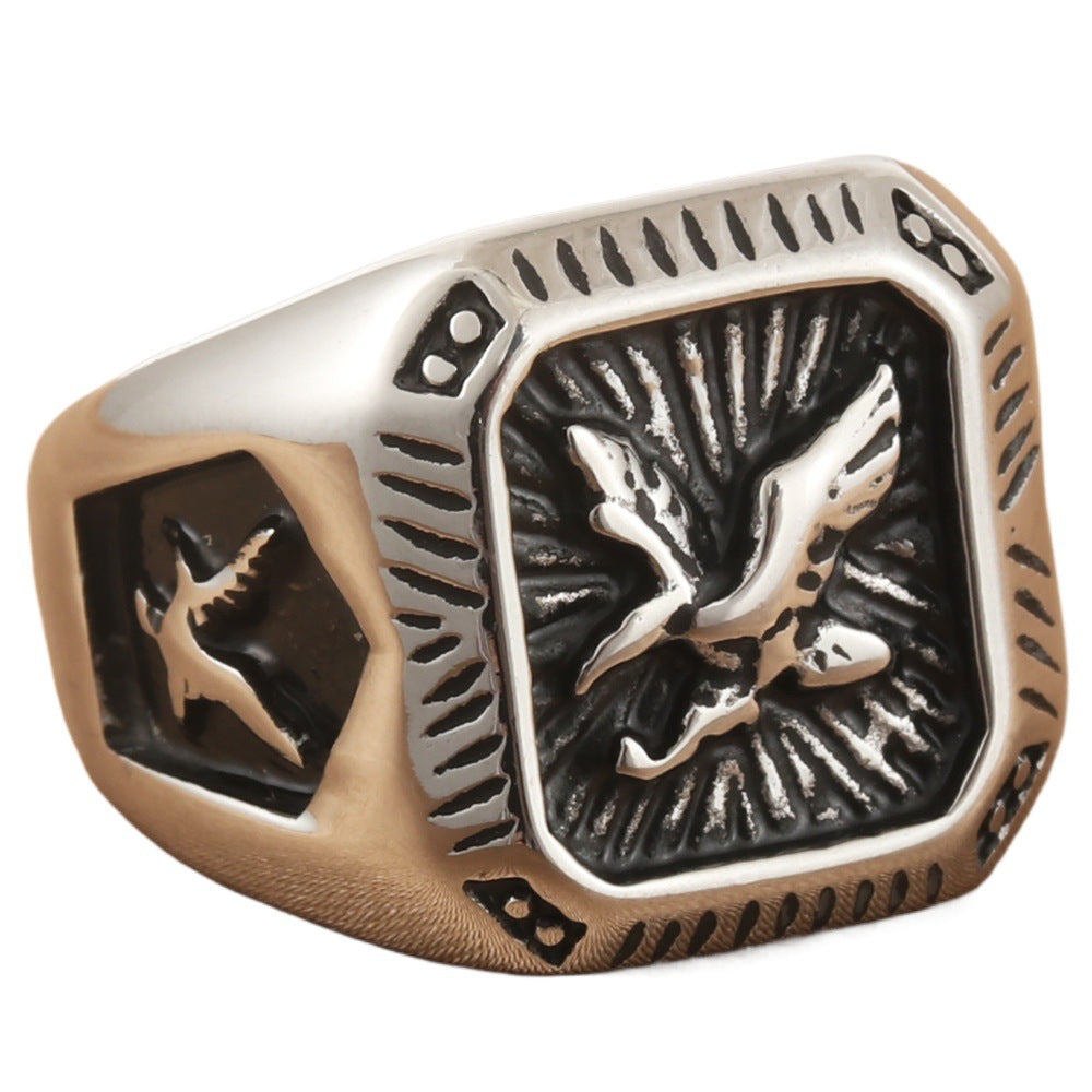 Men's Eagle Signet Ring