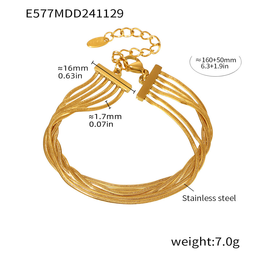 Multi-Layer Snake Chain Bracelet