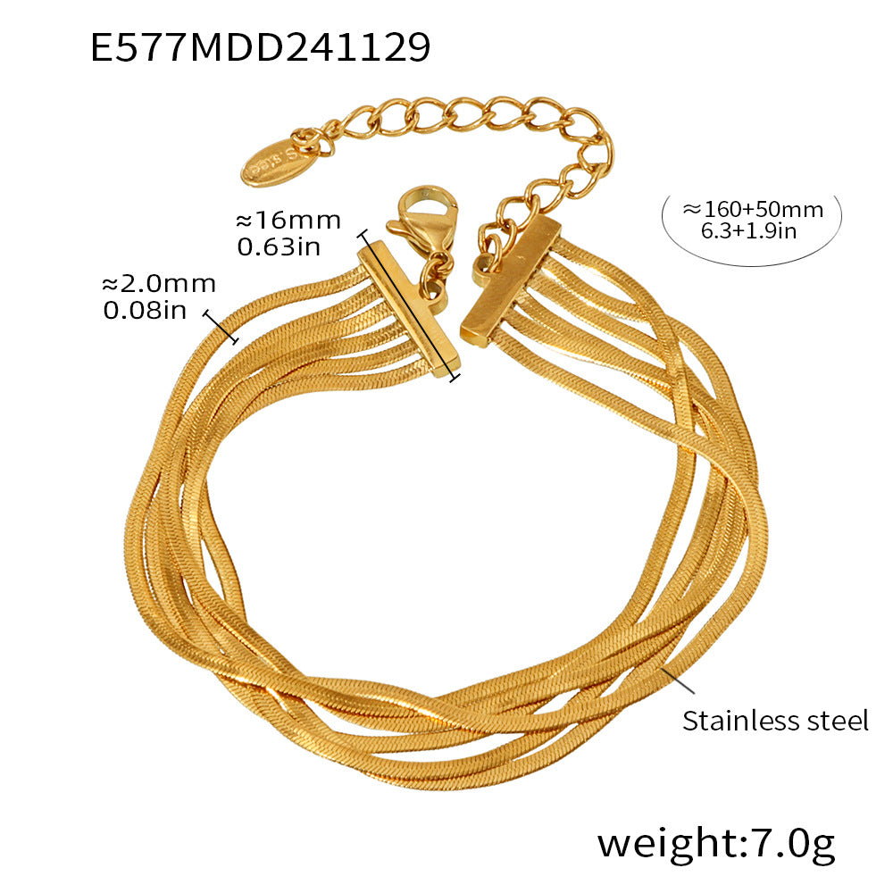 Multi-Layer Snake Chain Bracelet