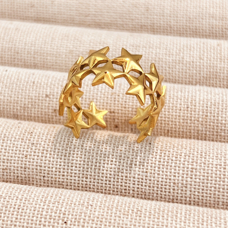 Gold-Tone Adjustable Open Ring