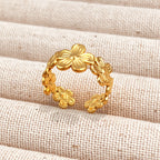 Gold-Tone Adjustable Open Ring