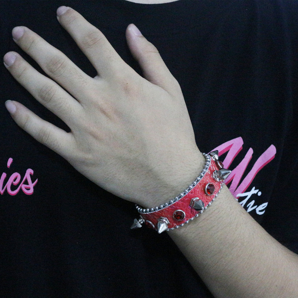 Punk Spiked Stud Bracelet