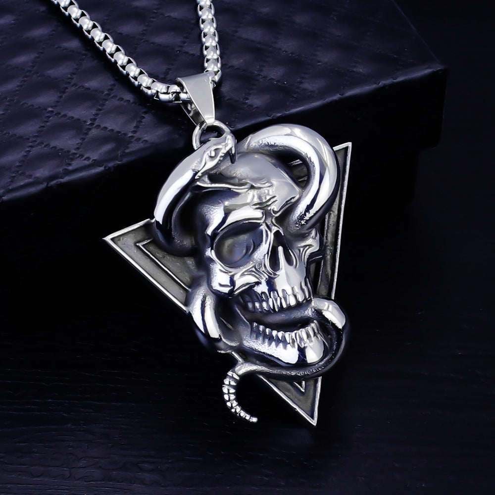 Men's Gothic Pendant Chain Necklace