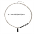 Men's Spliced Chain Pendant Necklace
