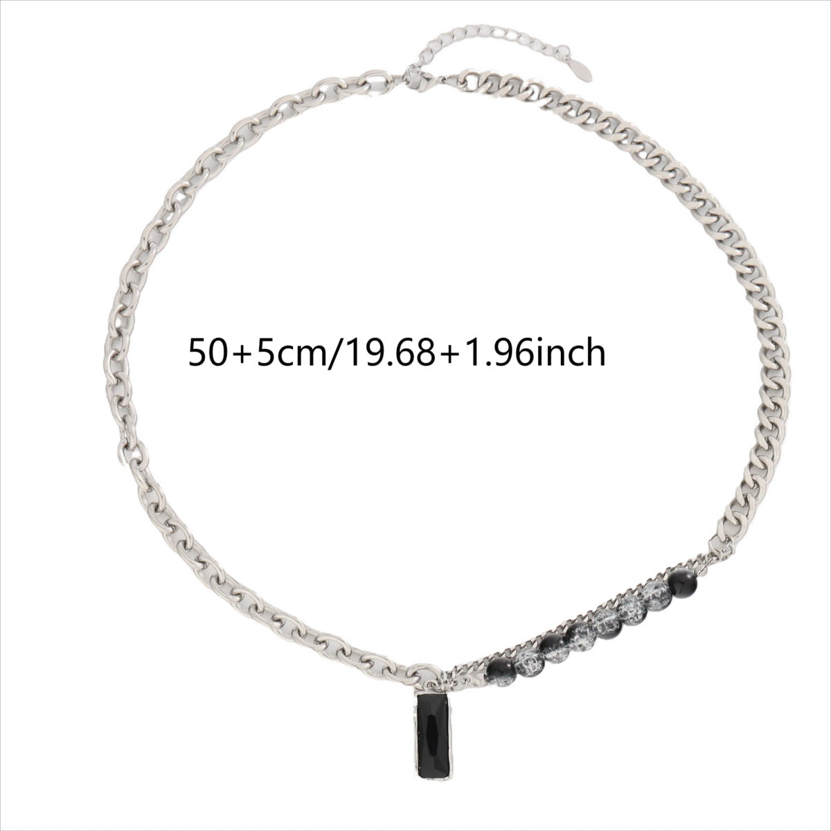 Men's Spliced Chain Pendant Necklace