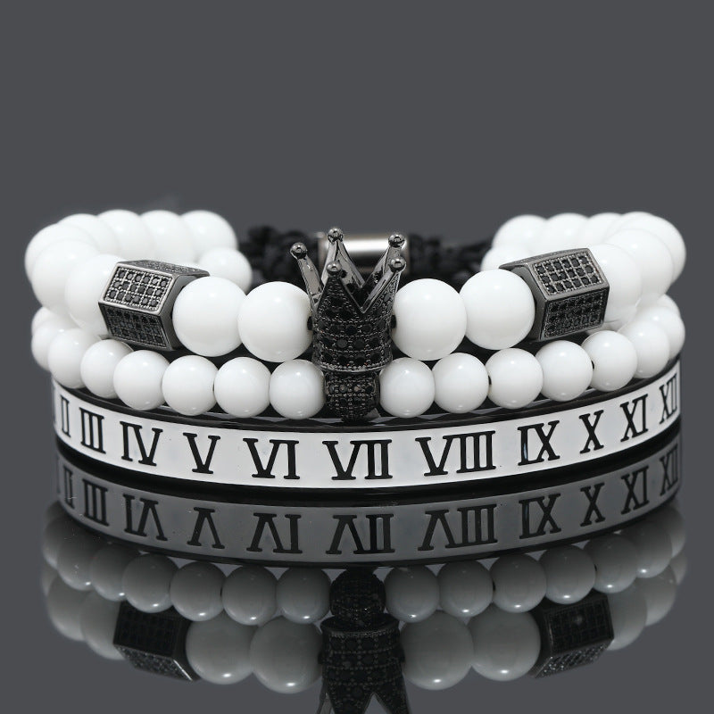 Men's Royal Crown Bracelet Set