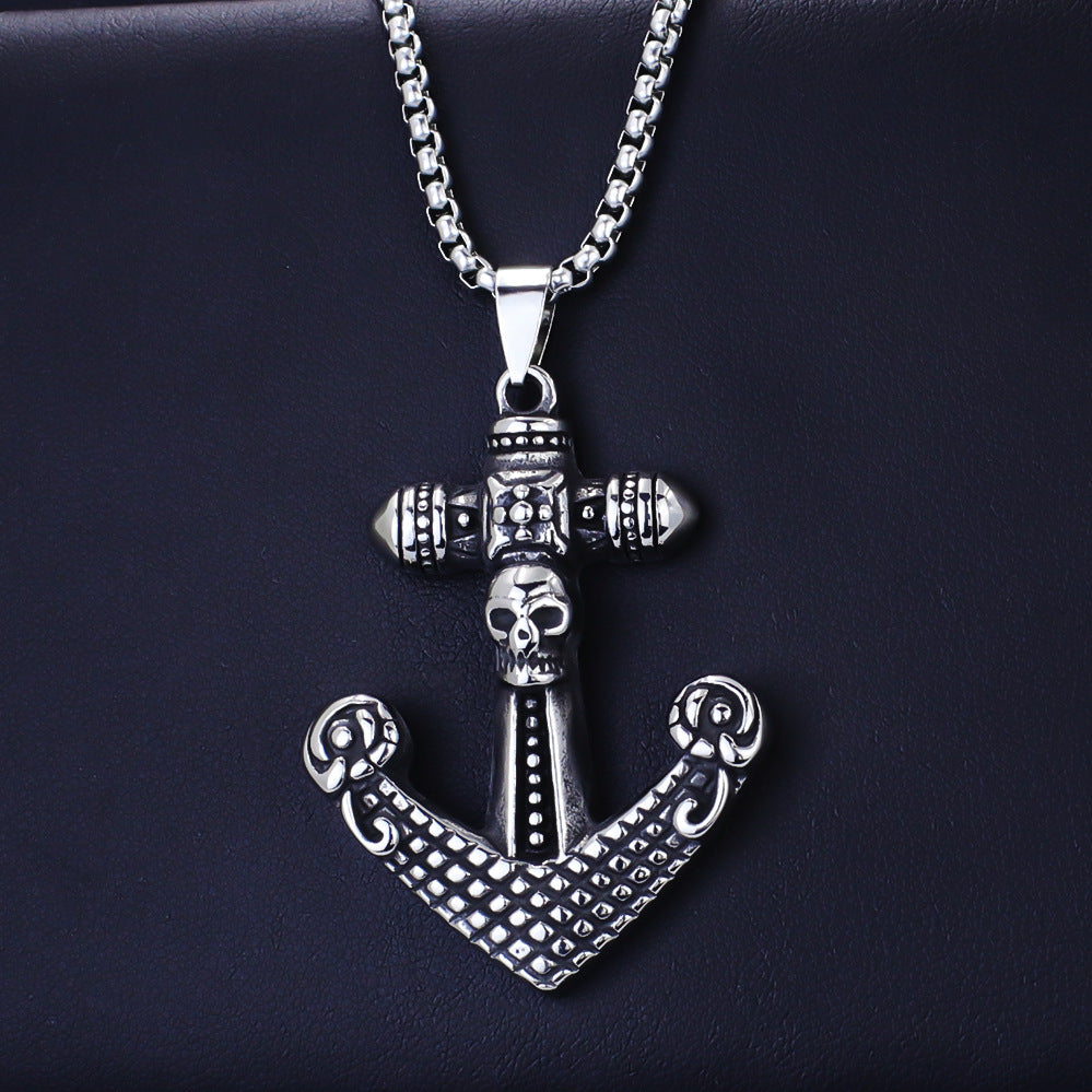 Men's Gothic Pendant Chain Necklace