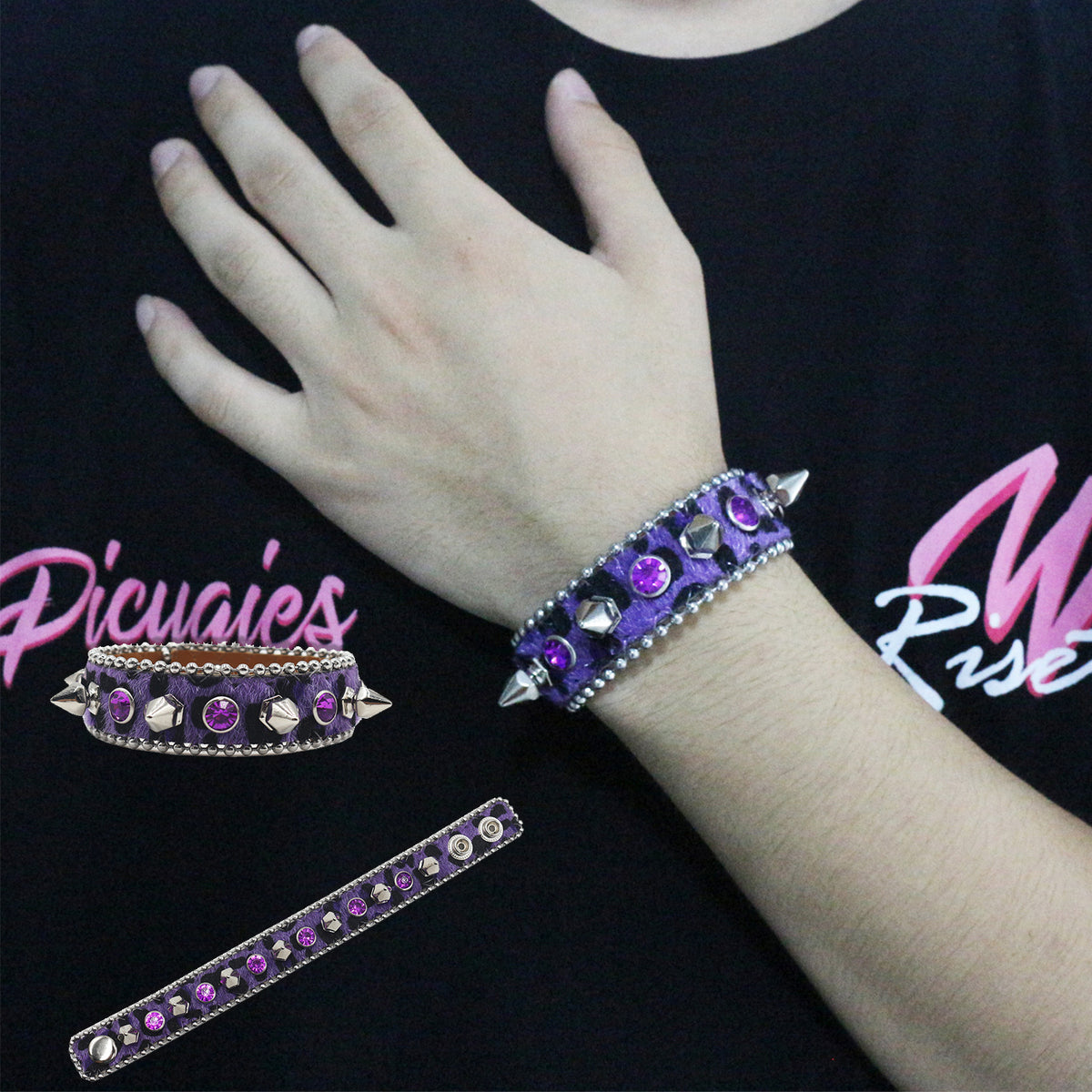 Punk Spiked Stud Bracelet