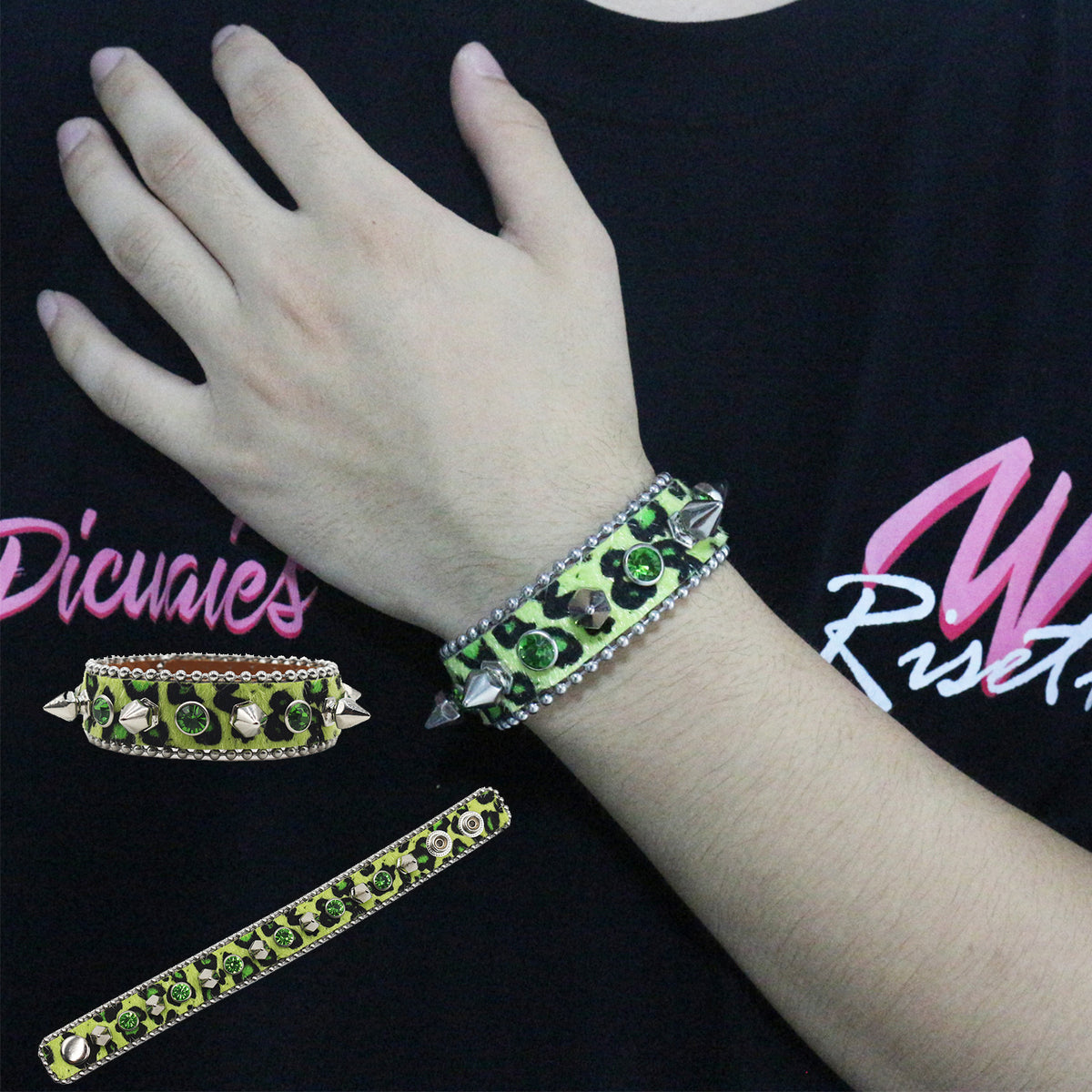 Punk Spiked Stud Bracelet