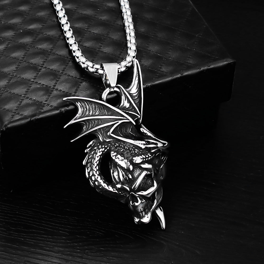 Men's Gothic Pendant Chain Necklace