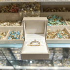 Gold-Tone Baguette Solitaire Ring