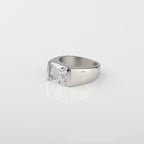 Square Zircon Solitaire Ring