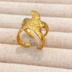 Gold-Tone Adjustable Open Ring