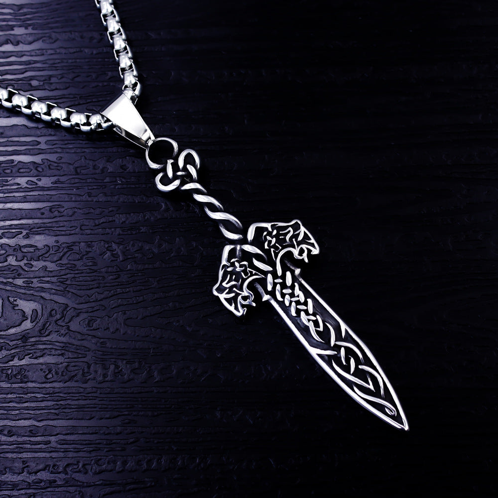 Men's Gothic Pendant Chain Necklace
