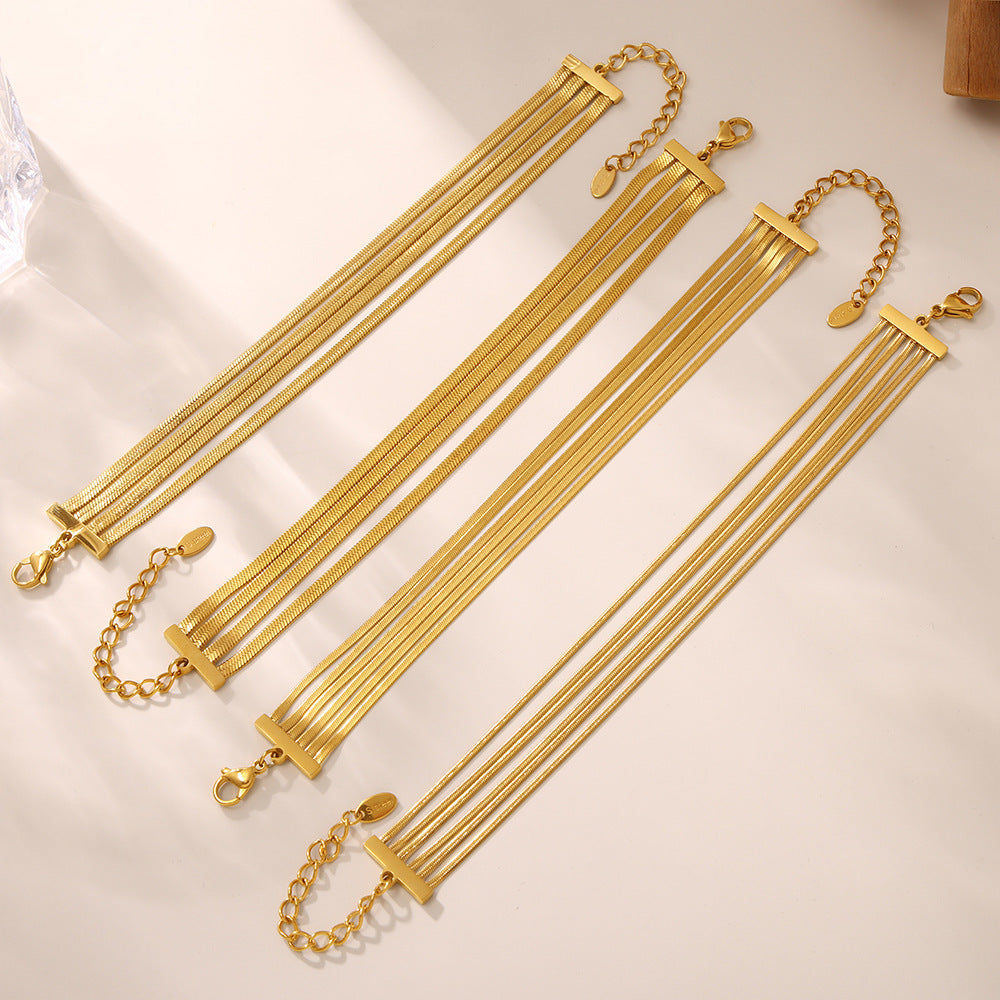 Multi-Layer Snake Chain Bracelet