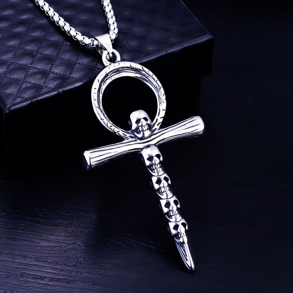 Men's Gothic Pendant Chain Necklace