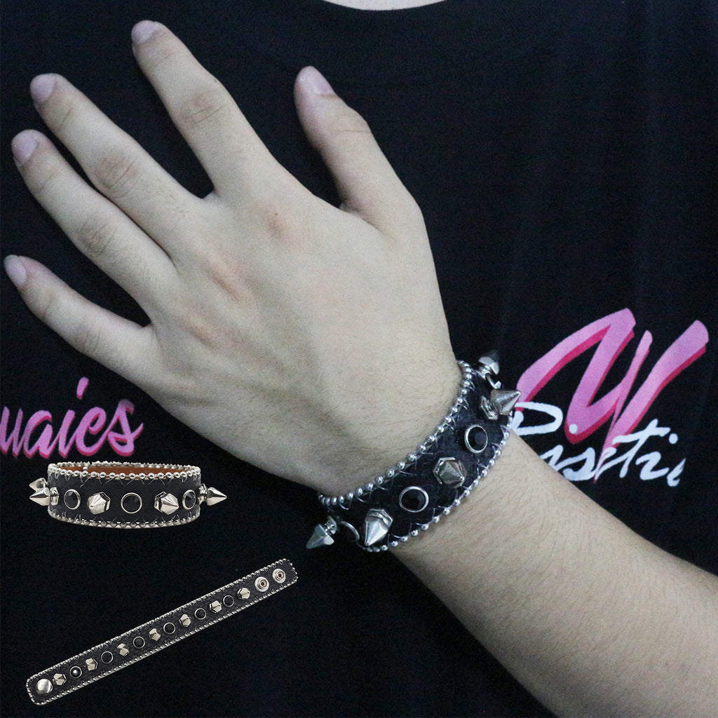Punk Spiked Stud Bracelet