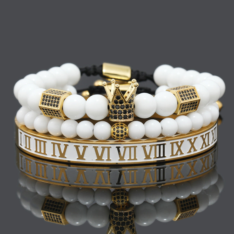 Men's Royal Crown Bracelet Set