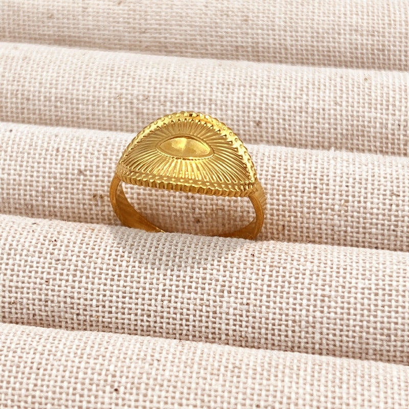Gold-Tone Adjustable Open Ring