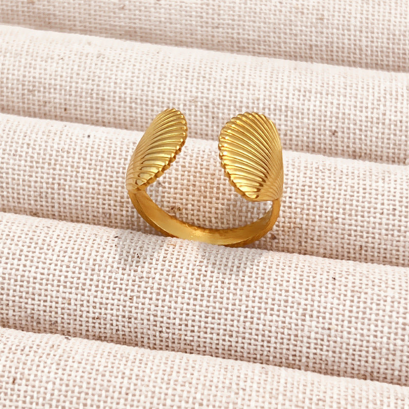 Gold-Tone Adjustable Open Ring