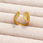 Gold-Tone Adjustable Open Ring