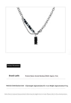 Men's Spliced Chain Pendant Necklace
