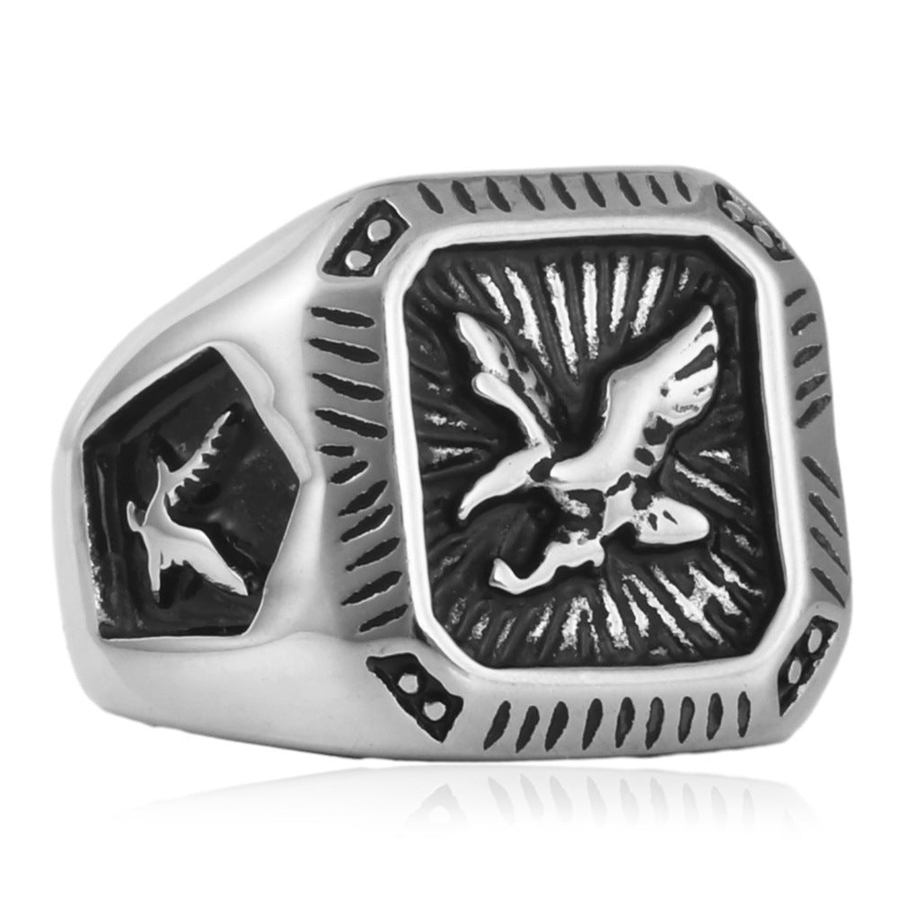 Men's Eagle Signet Ring