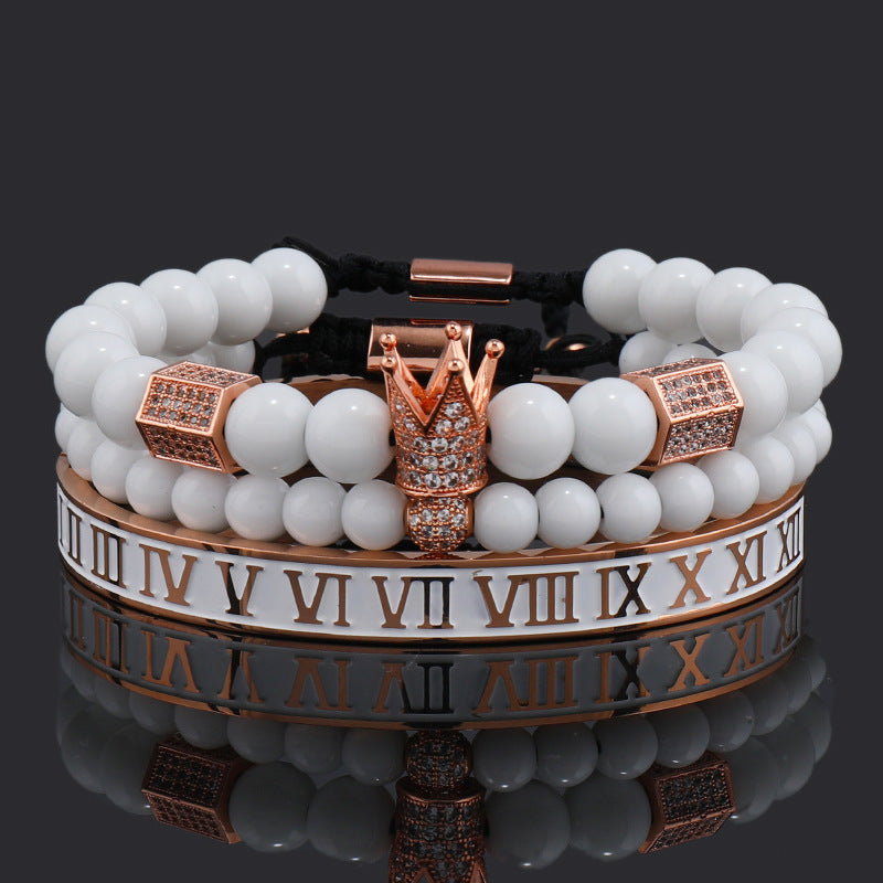 Men's Royal Crown Bracelet Set
