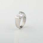 Square Zircon Solitaire Ring