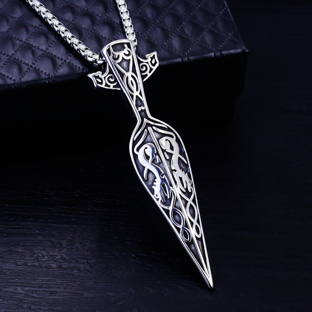 Men's Gothic Pendant Chain Necklace
