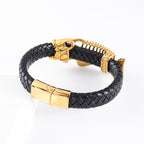 Men's Gold Fishbone Braided Bracelet